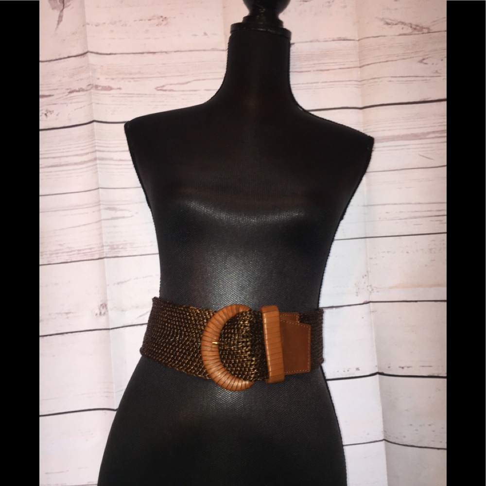 Vintage Express Wide Brown Belt